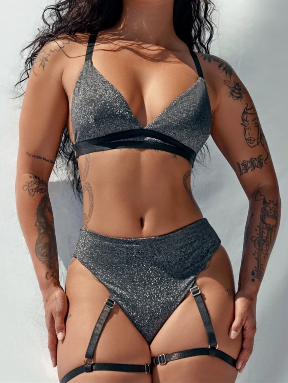 Creatures Of XIX Cora High-Waisted Bottoms with Garter